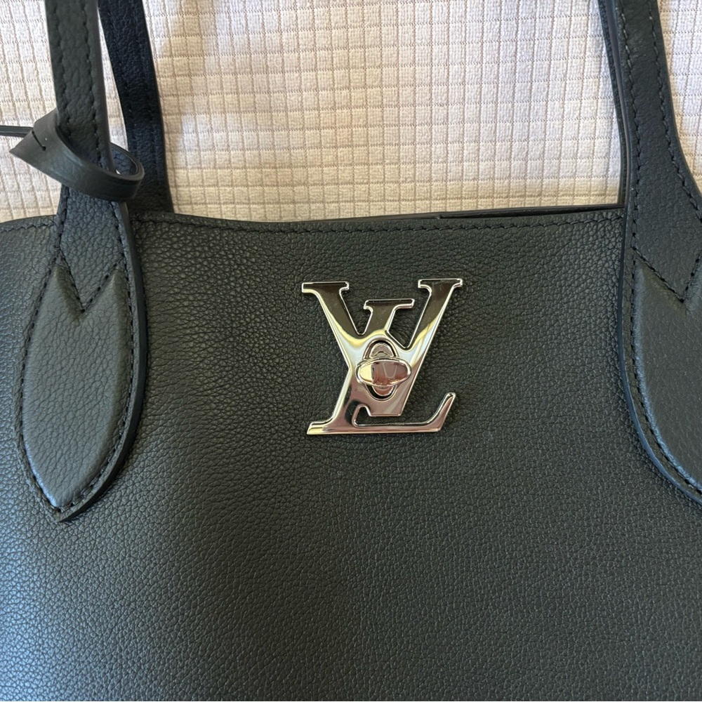Louis Vuitton Black Leather Tote - Picture 5 of 14